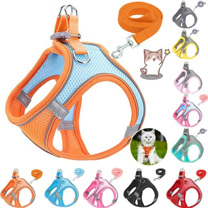 Reflective Pet Harness Dogs Strap Leash