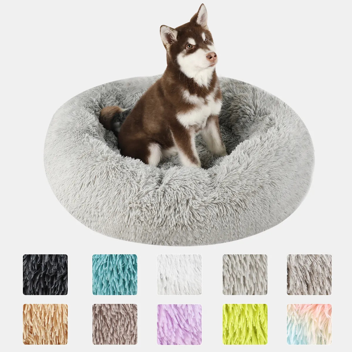 Fluffy Kennel Dog Plush Bed