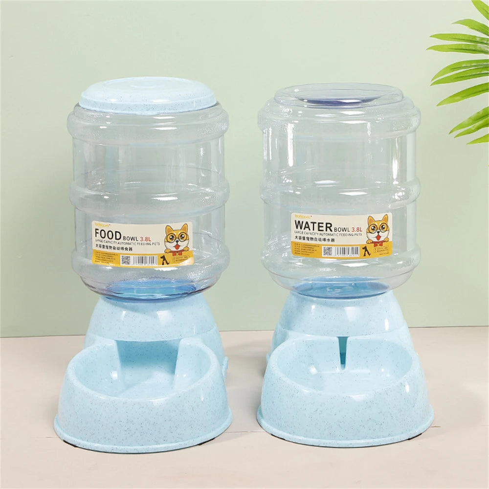 Dog Automatic Food & Water Dispenser Bowl