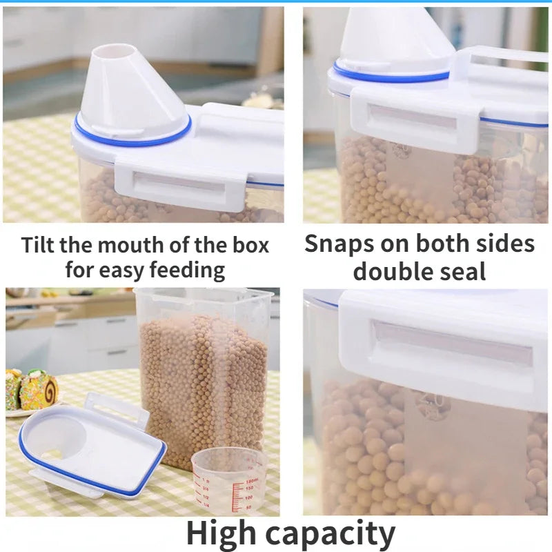 Pet Food Storage Pail with Measuring Cup